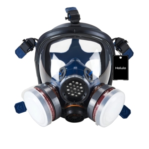 <span class=keywords><strong>Masque</strong></span> à gaz intégral OEM réutilisable en caoutchouc, réglable, avec filtre organique, pour protection contre les radiations nucléaires et les produits chimiques - Product Image 2