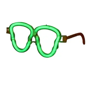 定制标志霓虹灯眼镜骨架形状荧光棒眼镜万圣节音乐会派对礼品装饰眼镜