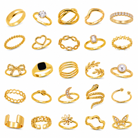 Collection de bagues ajustables unisexes, noir, argent, or, style nautique, marque HELE, bijoux de mode pour un usage quotidien