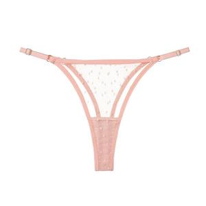 Wholesale Sheer Lace Women's Thongs-Everyday Adjustable <strong>Waist</strong> Low-Rise Seamless Breathable <strong>Underwear</strong> 5 Colors Customizable - Product Image 5