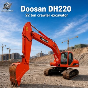 รถขุด DOOSAN DH220 มือสองคุณภาพสูง ชั่วโมงการทำงานต่ำ รถขุดขนาดกลาง ประสิทธิภาพเสถียร - Product Image 1
