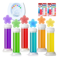 AJYF Factory Gel Nettoyant WC en Tampon, Lot de 6 Tampons Nettoyants pour Cuvette de Toilettes, Gel Cliquable Parfum Fleur