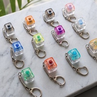 Wholesale Colorful Transparent Mechanical Keyboard Switch Fidget Toy Mini Single Key Stress Relief Keychain Anti-Anxiety Keycap