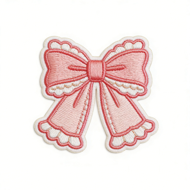 Vintage 3D Custom Embroidered Lace Logo Applique Badges Bulk Iron-On Fabric Patches Sew Denim Jackets Nonwoven Felt
