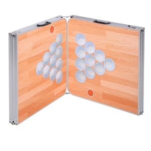 Nhôm 8ft Gấp Cắm Trại Bia Pong Trò Chơi Bàn Dã Ngoại Nhôm Bảng Biểu Tượng Tùy Chỉnh Superior Có Thể Gập Lại Kim Loại Bảng Với MDF - Product Image 4