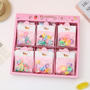 Elastici colorati per <span class=keywords><strong>capelli</strong></span> ad alta elasticità, non danneggiano <span class=keywords><strong>i</strong></span> <span class=keywords><strong>capelli</strong></span>, design simpatico a forma di macaron, accessori per <span class=keywords><strong>capelli</strong></span> per bambini, idea regalo. - Product Image 6