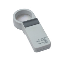 STOEMI 6714 8X Illuminated Handheld Lighted Magnifying Glass (Magnifier Loupe) Incandescent Bulb Aspheric Optical PMMA Lens