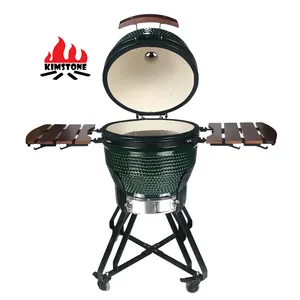 KIMSTONE 22 inch Portable bbq grill ceramic kamado oven used for garden party
