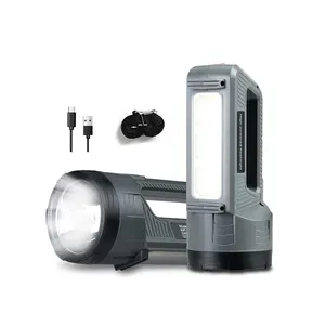 Ultra lange elektrische Standby-Taschenlampe IPX45 Wasserdichter USB-Ausgang 2400mAh Wiederauf ladbare Handheld-Camping leuchte