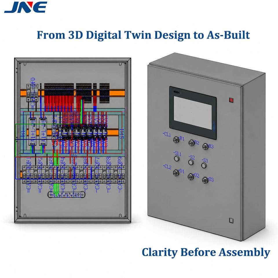 3 Phase Power Distribution Box Cold Rolled Steel Electrical Panel with ...