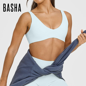 Màu sắc mới U cổ áo ngực thể thao chống sốc thu thập chạy và thể dục đồ lót áo khoác ngoài đẹp trở lại Yoga áo ngực - Product Image 1