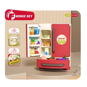 Set Giocattolo Frigorifero per Bambini 22 Pezzi, Cucina Simulata con Frigo a Doppia Porta, Accessori Alimentari e Scomparto Portaoggetti - Product Image 3