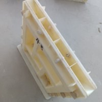 Moule à blocs creux double face en plastique ABS pour la fabrication de briques en béton, modèle S30-10, fabriqué par Reazone