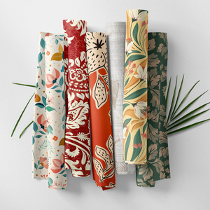 Tissu en lin de coton floral de gros pour les textiles de maison de draperie - Product Image 6