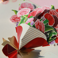 2024 nouvelle mode papier fleur panier papillon Pop Up 3D anniversaire carte de voeux pour la fête des mères saint valentin avec enveloppe