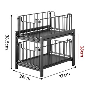 Excellente étagère coulissante en fil métallique pour espaces étroits de salle de bain et placards de cuisine - Product Image 4
