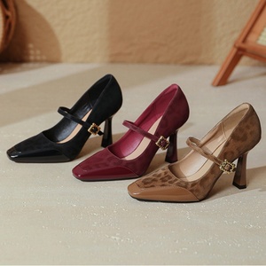 Zapatos de Tacón Alto de Mujer, Diseño Sexy con Estampado de Leopardo, Punta en Pico, Tacones de Aguja, Zapatos de Vestir Básicos para Fiesta o Evento Formal - Product Image 1