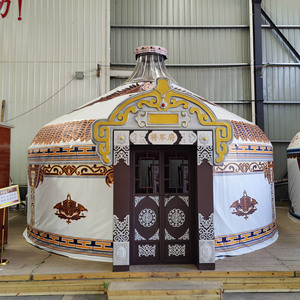 Camping en plein air Maison mobile Tente Partie familiale Tentes Bon marché <span class=keywords><strong>Yourte</strong></span> <span class=keywords><strong>mongole</strong></span> de haute qualité - Product Image 6