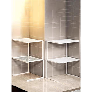 Estante de Cocina Minimalista de Acero al Carbono de Dos Niveles, Organizador de Ollas y Tazones, Fácil Instalación, Montado en la Pared - Product Image 4