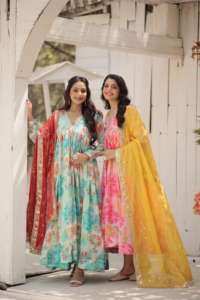 La mayoría de las ventas de ropa india y pakistaní Alia Cut vestido para ocasiones especiales vestido de novia para exportación mundial - Product Image 2