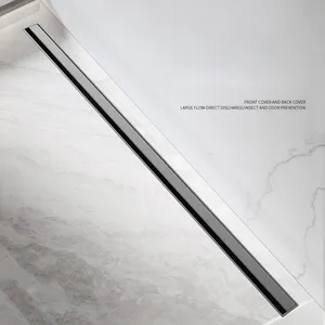 Bangqi 3cm long type floor drain 30mm 304 stainless steel high quality stainless steel tile insert floor drain