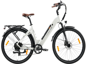 Bicicletta Elettrica da Città Rossa da <span class=keywords><strong>28</strong></span> Pollici con Motore Posteriore Bafang 36V 250W, 7 Velocità e Batteria da 20AH per 80KM di Autonomia - Product Image 4