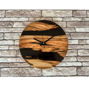 Elegant Resin Crafts Resin And Wooden <b>Wall</b> <b>Clock</b> Perfect For Living Room <b>Bedroom</b> Office And Study Adding Style And Function - Product Image 5