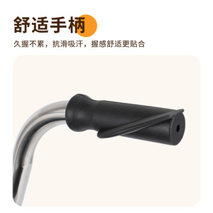 Déambulateur pliant Ji Shengrui en acier inoxydable à quatre roues, aide à la marche légère et portable avec siège pour personnes âgées - Product Image 4