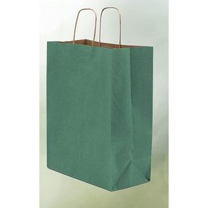 Sacs de courses en papier kraft moyens avec poignées, sacs fourre-tout artisanaux pour boutiques, magasins de détail, fêtes d'anniversaire, sacs en papier pour bijoux - Product Image 2