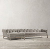 Meubles de salon de luxe, canapé modulaire inclinable à trois places, canapé d'angle en forme de L