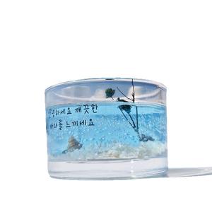 Bougie <span class=keywords><strong>Secret</strong></span> Realm Océan Étoilé - Cadeau d'ambiance haut de gamme pour les amies et les femmes, décoration d'intérieur, <span class=keywords><strong>verre</strong></span> cylindrique - Product Image 5