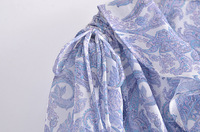 2025 Boho imprimer Mini plissé col en v femmes été robe portefeuille florale élégance Flare tenue décontractée dames robes