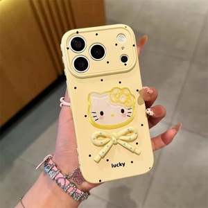 Coque de téléphone portable en TPU souple motif chat mignon et papillon 3D pour iPhone 17, 16, 15, 14 Pro Max - Product Image 5