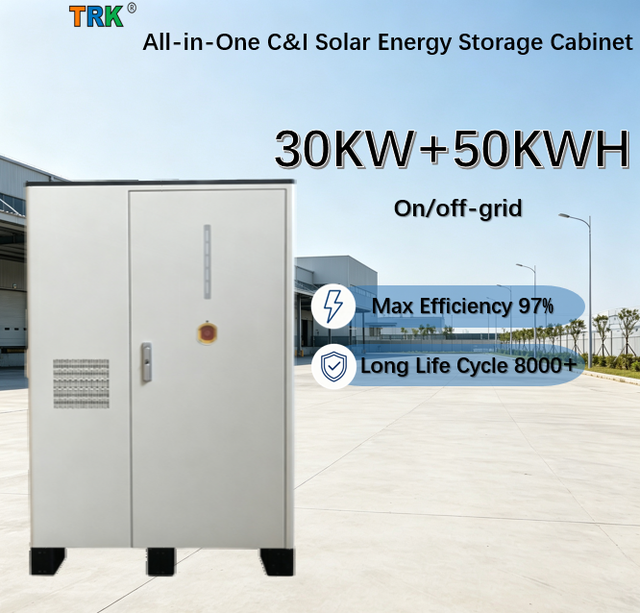 .30kW 50kWh All in One C&I ESS Cabinet 97% Efficiency 8000 Cycles on Off Grid Storage