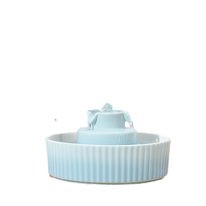 Distributeur d'eau en céramique pour animaux de compagnie, bassin pour chat et chien, fontaine électrique à circulation automatique - Product Image 1