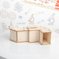 Kit d'expérimentation scientifique Wincent DIY Periscop en bois – Modèle éducatif de réflexion optique pour projets scolaires et cadeaux pour enfants