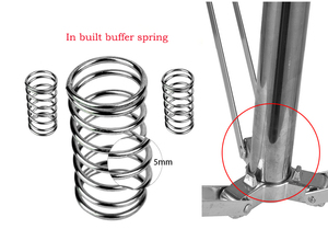 Équipement de studio <span class=keywords><strong>Hoto</strong></span> Diffusion en direct en acier inoxydable 2.8M Trépied rembourré à ressort Support léger robuste pour Softbox - Product Image 4