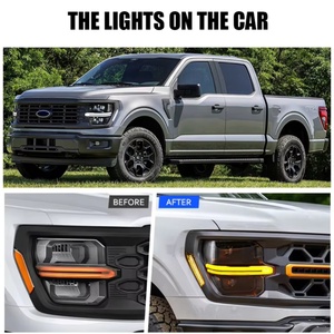포드 F150 헤드라이트 2024-26 STX XLT XL 트레머 로우 콘피규어 LED 헤드라이트용 오토-와이 자동차 헤드램프 (포드 F150 액세서리 자동차 부품) - Product Image 5
