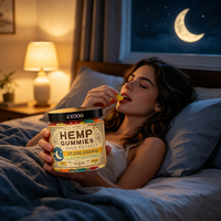 Gummies personnalisées de qualité supérieure à l'extrait de graines de chanvre, soutien énergétique naturel, gommes vitaminées au chanvre puissant, 60 unités, marque EXDOO