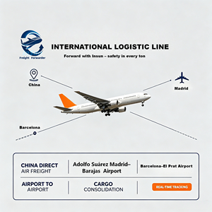 Agente de Carga Aérea en China, Suministro a Granel, Envío Rápido y Seguro LCL/FCL a MAD BCN VLC <span class=keywords><strong>CIF</strong></span>/CFR Entrega en Aeropuerto España - Product Image 1