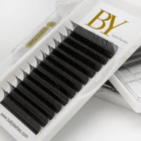 Extensions de cils pré-fabriquées en forme de Y, extensions de cils YY, cils doux faits à la main, courbure C CC D, extensions de cils en vison noir mat