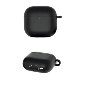 Cover morbida in Silicone per Apple Airpod 4 generazione di auricolari in pura tinta unita custodia spessa per <span class=keywords><strong>Airpods</strong></span> 4 modello 2024 con gancio - Product Image 1