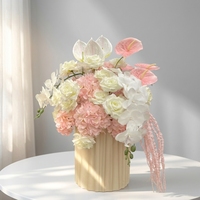 Boule de fleurs artificielle réaliste en soie, rose verte, grande, pour décorations de mariage et centres de table de remise de diplôme
