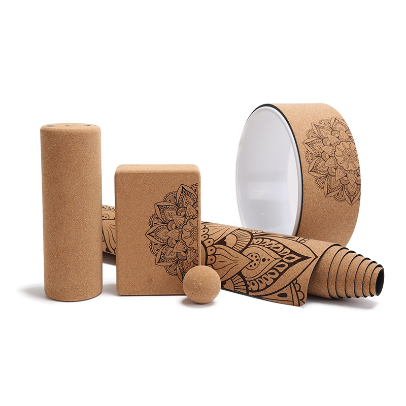 cork yoga set