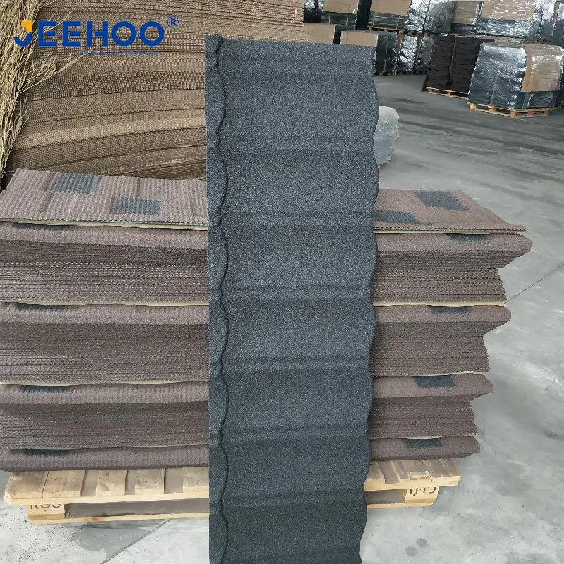 Stone Coated Roofing Metal Tile Steel Roofing Tiles Flat Roof