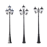 Aolier - Colonne de style européen antique, éclairage extérieur étanche pour jardin, lumière féerique, décoration de portail, éclairage paysager