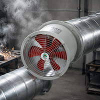Ventilateur axial industriel 150 mm pour l'extraction de fumée et de poussière, ventilateur axial 220 V pour projets d'extraction en atelier et distributeurs