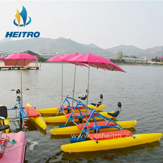 HEITRO drei personen große größe Rotations form polyethylen pontons für mieten und charter heimtrainer auf wasser