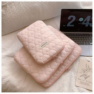 Custom Size Logo <b>Cute</b> Cotton Quilted Zipper Shockproof <b>Laptop</b> Pouch Tablet Protection Quilted <b>Laptop</b> Sleeve <b>Bag</b> - Product Image 5