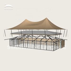 Tente de glamping de luxe extensible pour l'extérieur, type lodge safari, avec salle de bain, à vendre - Product Image 6
